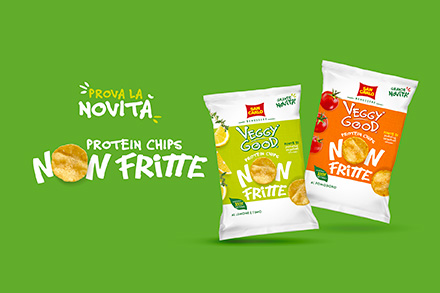 Chips proteiche non fritte: ecco le novità San Carlo Veggy Good